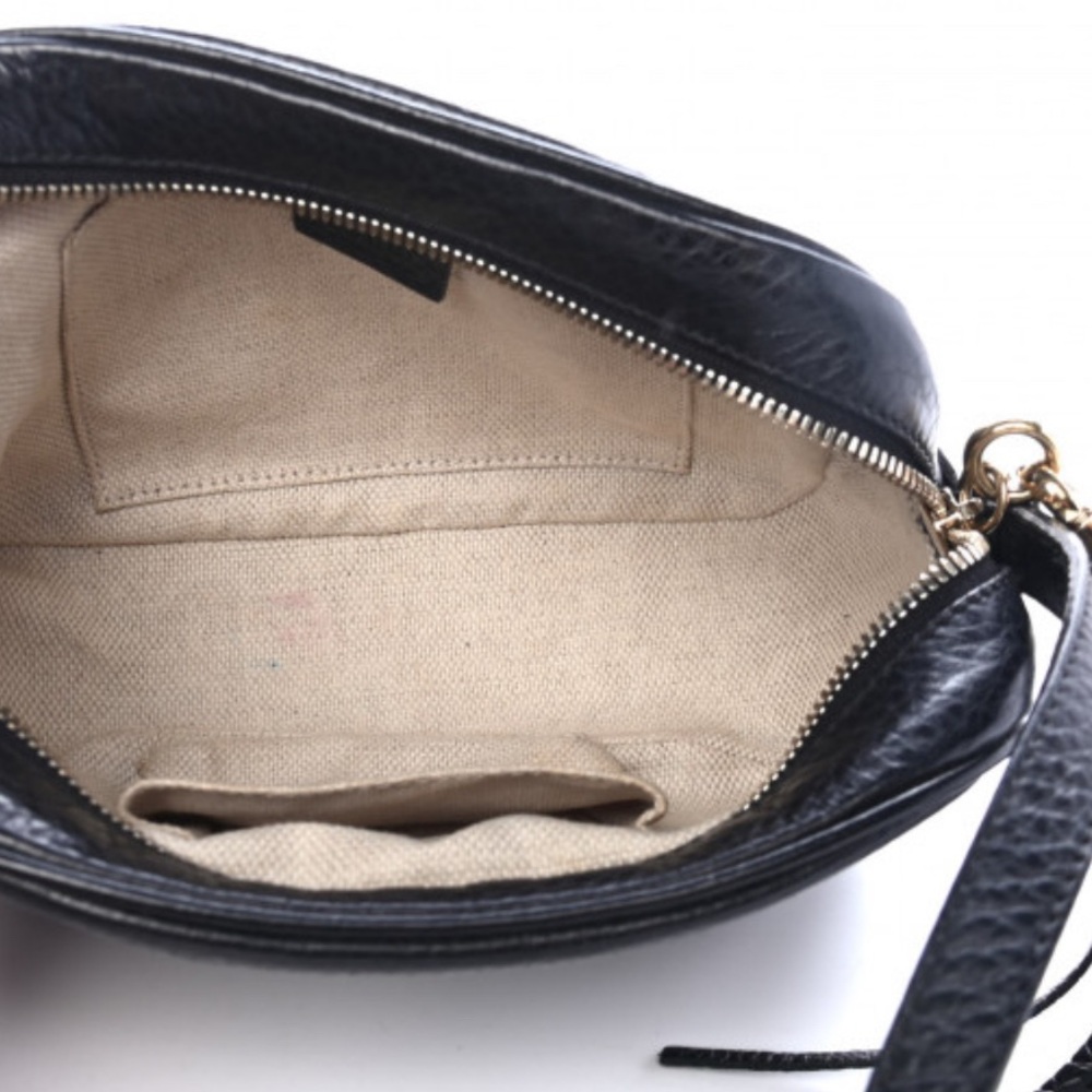 GUCCI Pebbled Calfskin Small Soho
Disco Bag Black - Picture 3 of 3